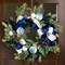 Northlight Frosted Pine with Blueberries, Bows and Ornaments Christmas Wreath - 24" - Unlit